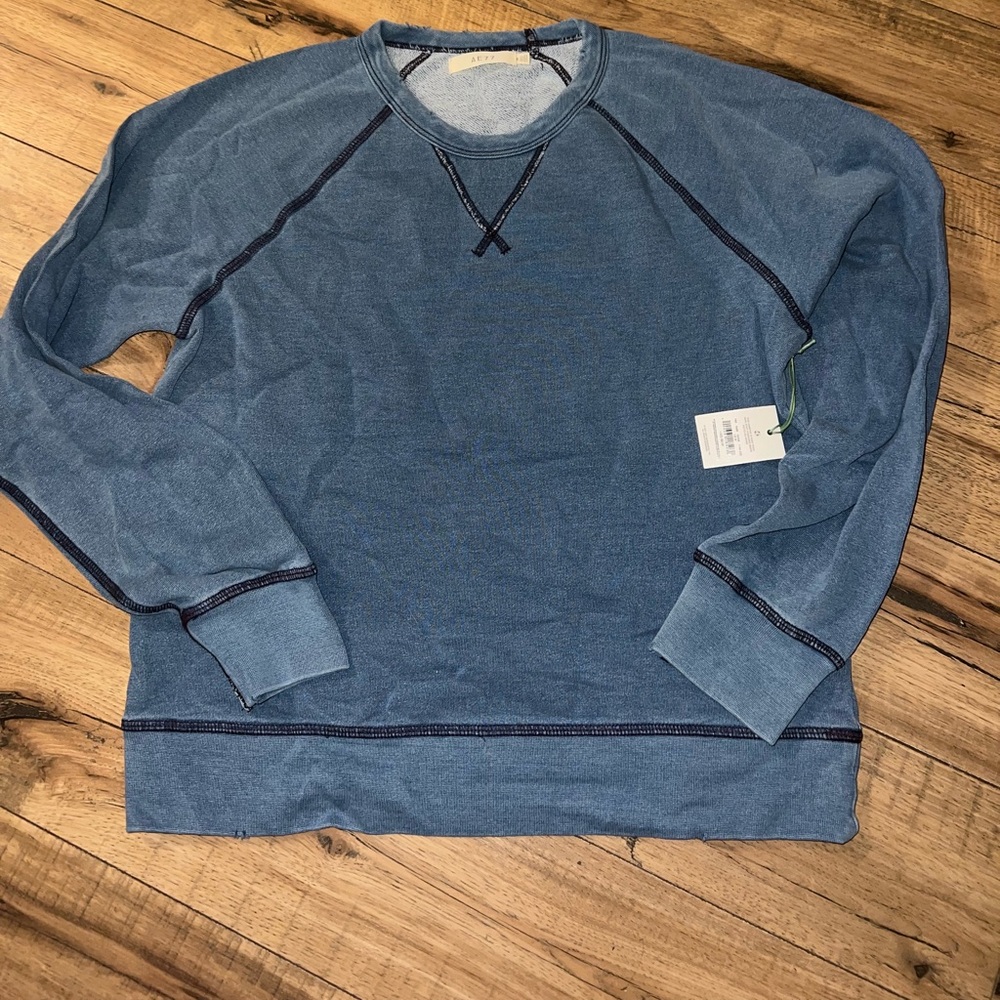 Crewneck Sweatshirt - Blue Denim Wash